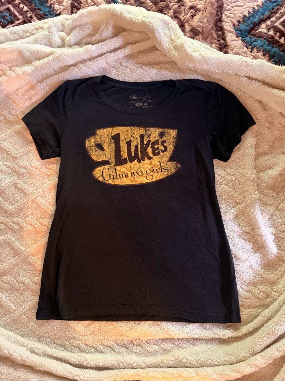 Luke's Black Graphic Tee - Women's